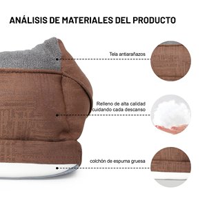 Spedizione Gratuita, Cuccia per Cani Portatile Antigraffio, Set Realizzato in Spagna, Base in Spugna, Imbottitura in Fibra di Poliestere, Lavabile e Confortevole - Product Image 3