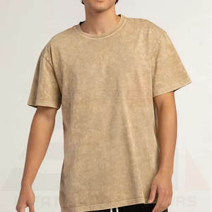 Camiseta Extra Grande para Hombre, Estilo Vintage, Ligera, Desgastada, Lavada al Ácido, 100% Algodón, Logotipo Personalizado, Alta Calidad, Transpirable - Product Image 2