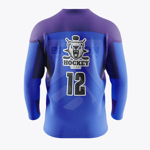 Ice Hockey <b>Jersey</b> 100% Polyester Quick Dry Lightweight Breathable Personalized Design Team Logo for League Tournament - Product Image 2