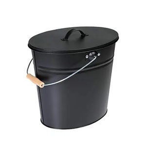 Dernier modèle de seau à charbon en métal gravé, décoratif, de qualité supérieure, durable, de style classique, avec pelle de ramassage des cendres - Product Image 2