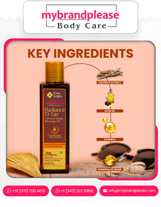 Fabricación personalizada de Aceite Corporal D Tan Radiance con su logotipo de etiqueta privada y formulación de marca personalizada nutritiva - Product Image 4