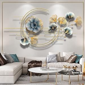 Décorations de luxe Bureau Maison Salon Art mural en métal - Product Image 5