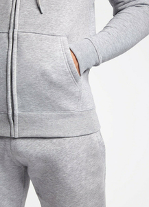 Sweat à capuche zippé pour homme en coton 100% avec design personnalisé, broderie perlée, OEM/ODM - Product Image 5