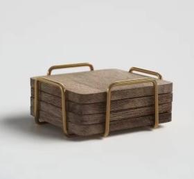 Dessous de verre écologique Dessous de verre en bois Plaques murales décoratives Finition naturelle Bois Art mural rustique - Product Image 5