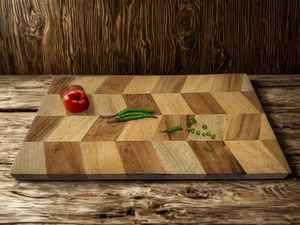 Tabla de Cortar y Bandeja para Servir de Madera, Duradera, Forma Rectangular, 12 mm de Grosor, Apta para Lavavajillas - Product Image 3