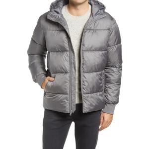 Custom Made Men's Puffer <b>Jacket</b> Latest Design with <b>Light</b> Fabric Hooded Collar Washable Full Sleeves for Winter <b>Jacket</b> for man - Product Image 1