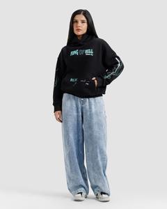 Sudadera con Capucha de Estilo Retro con Estampado de Letras, Holgada, para Mujer, Marca de Moda Europea y Americana, Nueva, Transfronteriza - Product Image 6