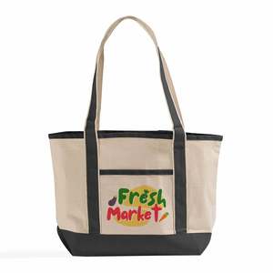 <b>Medium</b> Heavy Canvas Deluxe Tote <b>Bags</b> Personalized Logo Custom Cotton Tote <b>Bag</b> PP Material Letter Pattern for Daily Use-TG258 - Product Image 1