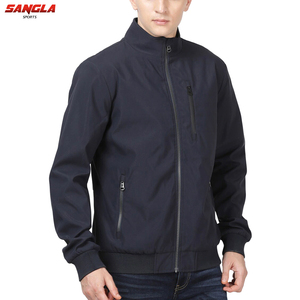 Chaquetas cortavientos ligeras para hombre, prendas de vestir con cremallera completa para otoño, chaqueta Bomber para hombre, chaqueta Bomber de poliéster 100% de la mejor calidad - Product Image 3