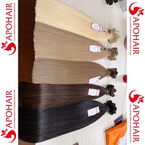 Vente en gros d'extensions de cheveux de trame russe à cuticule alignée à la machine haut de gamme Super Double Drawn Type de cheveux chinois de style vague naturelle - Product Image 1
