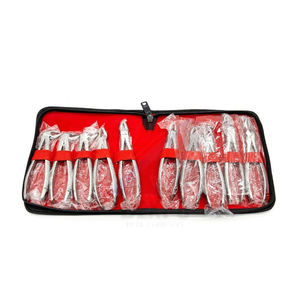 Juego de 10 Pinzas de Ortodoncia para Adultos, Pinzas de Extracción Dental, Instrumentos Quirúrgicos Dentales de Acero Inoxidable, Kit de Herramientas - Product Image 1