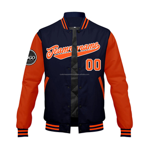 Everyday Custom <b>Varsity</b> <b>Jacket</b> Stand Collar Letterman Style Embroidery Decoration Front Logo Summer Casual Outerwear MCACVJ-94 - Product Image 2