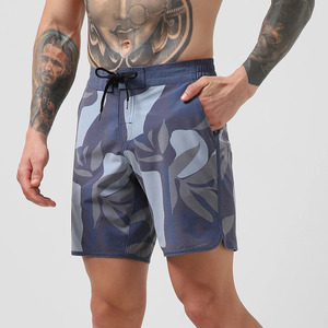 Short de planche de surf de plage pour homme Tissu anti-rides à texture de toile Taille moyenne Spandex Stretch Eco-Friendly Comfort Fit - Product Image 3