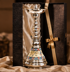 Cachimba de Lujo con Base de Nácar, Cachimba Árabe de Acero Inoxidable - Product Image 6