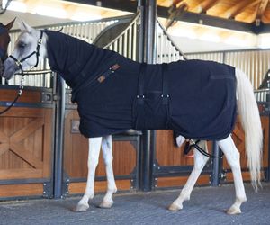 Couverture d'écurie pour cheval BRAND ZONE en polaire polaire, fausse fourrure artificielle, laine chaude, couverture standard pour l'équitation, couverture d'écurie - Product Image 4