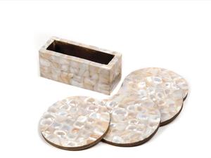 ที่รองแก้วสำหรับเสิร์ฟและป้องกันโต๊ะสำหรับเครื่องดื่มที่หรูหราแม่ของไข่มุก - Product Image 2