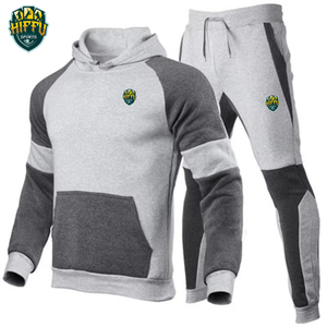 Ropa Deportiva Personalizada de la Mejor Calidad para Hombre, Transpirable, Corte Regular, Trajes Deportivos con Capucha, Color Sólido, Ropa Casual de Calle, 100% - Product Image 5