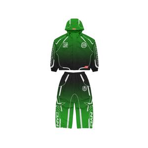 Nouveau survêtement de jogging unisexe coupe-vent en nylon 100% léger et réfléchissant avec logo personnalisé pour l'automne - Product Image 2