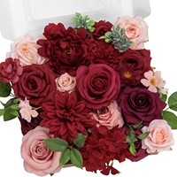 XQTINGE TIME Fleurs artificielles en soie : Pivoines, Chrysanthèmes bulbeux, Marguerites, Hortensias, Tournesols, Violets, Dahlias, Narcisses, Epiphyllum