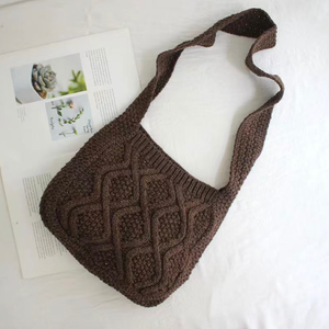 กระเป๋าถักโครเชต์สำหรับผู้หญิงกระเป๋าถักสะพายไหล่กระเป๋าช้อปปิ้งที่สวยงามกระเป๋าน่ารักกระเป๋าโครเชต์ผลิตในเวียดนาม - Product Image 5