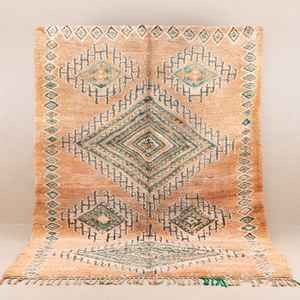 Auténtico marroquí Beni Ourain Alfombra de lana anudada a mano Vintage Shag estilo hogar cocina último auténtico marroquí Beni al por mayor - Product Image 6