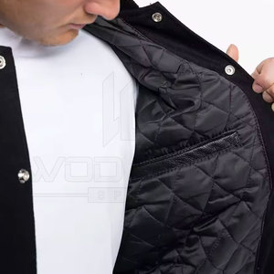 เสื้อแจ็คเก็ตวาร์ซิตี้แขนยาวผ้าโพลีเอสเตอร์/คอตตอนปักลายพิมพ์ลายตามสั่งสำหรับผู้ชาย สไตล์ฮ็อตเซลลิ่งแนวสตรีทแฟชั่น คอตั้งทรงเบสบอล - Product Image 3