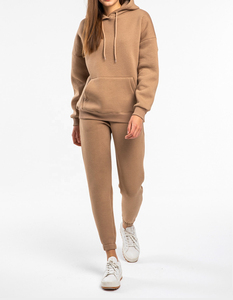 Conjunto Deportivo de 2 Piezas para Mujer, Sudadera con Hombros Caídos y Pantalones Deportivos, Chándal - Product Image 3