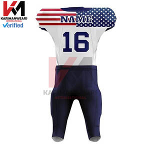 Respirant Football Américain Uniforme Ensemble Hommes Jeunesse Léger En Plein Air Formation Jersey Pantalon Évacuation De L'humidité Tissu Fit - Product Image 3