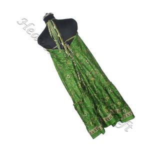 SD022 <b>Saree</b> / Sari / Shari Indian & Pakistani Clothing From India Hippy Boho <b>Hot</b> Selling Indian Handmade Vintage Sari Silk Dress - Product Image 2