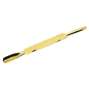 Empujador de Cutículas de Color Dorado, Herramienta de Acero Inoxidable para el Cuidado de las Uñas, Herramienta Profesional para Manicura y Pedicura - Product Image 1