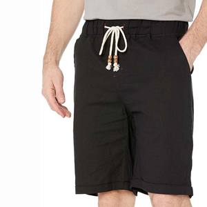Pantalones cortos deportivos de algodón de verano para hombre con estampado de logotipo personalizado al por mayor, bañadores elásticos de lona para exteriores de 5 pulgadas con entrepierna sólida informal - Product Image 6