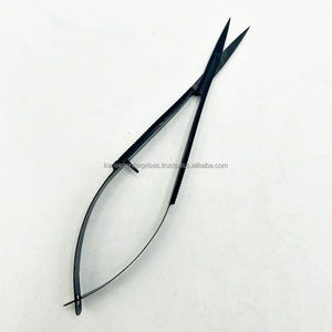 Custom Logo Micro Spring Action Cuticle <b>Scissors</b> Sustainable Durable <b>Sharpened</b> Straight Point Stainless Steel Nail Tool - Product Image 1