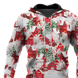 Ensemble de survêtements de sport de haute qualité pour hommes, survêtements de Noël avec col à capuche pour la saison d'hiver, nouveauté - Product Image 3