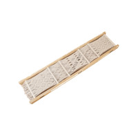 Paravent en bois et coton naturel personnalisé fait à la main pour les occasions de mariage