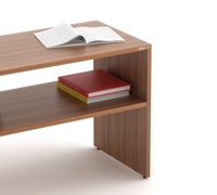 Ensemble de table basse et table d'appoint de luxe au design moderne Oliver amélioré avec étagères (personnalisation disponible)