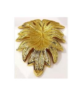 Silver leaf shaped serving <b>trays</b> decorative plates for dining and events gold leaf serving <b>trays</b> unique decorative plates - Product Image 2