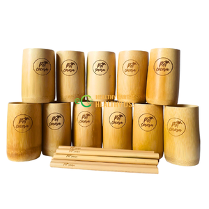 ชุดถ้วย1L ไม้ไผ่ธรรมชาติ Eco2go ดีไซน์คลาสสิกวัสดุ PC ทนทานใช้ในการเดินทางและคาเฟ่พร้อมฝาปิดสำหรับเครื่องดื่มและให้เป็นของขวัญ - Product Image 2