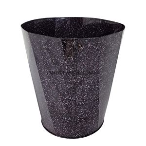 Vase en métal marron de qualité supérieure avec finition mouchetée unique et forme conique élégante pour la décoration de la maison et du bureau - Product Image 1