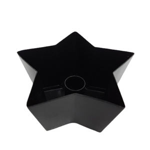 Bougeoir en fer en forme d'étoile pour décoration de maison couleur gris brillant support votif de grande taille pour fête maison et décoration de table - Product Image 5