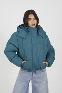 Chaqueta Acolchada de Lona Tejida Transpirable de Alta Calidad para Mujer, 100% Poliéster, Ligera, Reversible, Impermeable, Talla Grande - Product Image 4