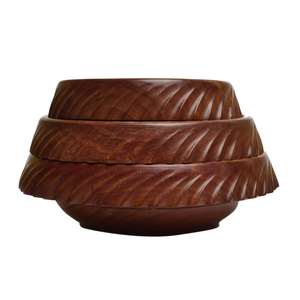 Juego de cuencos para servir sopa y ensalada de madera de alta calidad Premium, cuencos decorativos para uso en Hotel, hogar, restaurante - Product Image 3