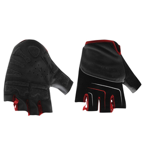 Tela suave de neopreno y cuero sintético hecho Fitness guantes de levantamiento de pesas ciclismo bicicleta medio dedo MTB guante de bicicleta de montaña - Product Image 4