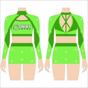 Compression Fit <b>Cheerleader</b> Uniform Custom Designed Cheer Uniform Breathable Performance Fabric Dance Suit - Product Image 4
