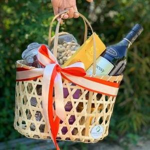 Paniers-cadeaux en bambou naturel-Emballage fait à la main et respectueux de l'environnement dans divers modèles et dimensions | Vente en gros au Vietnam - Product Image 4