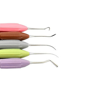 Juego de instrumentos dentales de limpieza y relleno de tamaño mediano con cureta Gracey manual, mangos de acero inoxidable de grado médico, CE ISO - Product Image 3