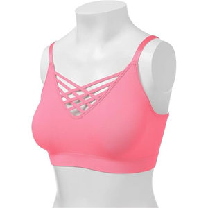 สปอร์ตบราไร้รอยต่อสำหรับผู้หญิงบราออกกำลังกายเล่นฟิตเนสแบบไขว้ด้านหลัง - Product Image 4