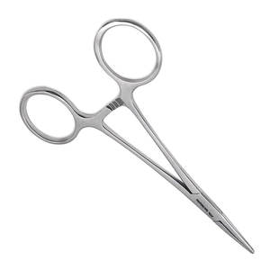 Pinzas Hemostáticas de Precisión Kelly, Rectas, de Acero Inoxidable, con Bloqueo, Acabado Plateado, Juego de Instrumentos Médicos y Dentales - Product Image 5