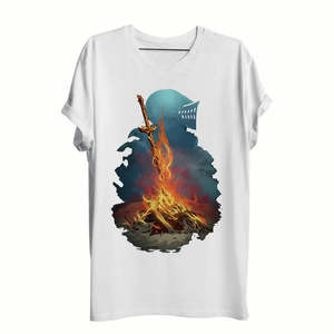 Camiseta Oversize Dark Souls de 200g, Jersey de Marca Famosa con Serigrafía, Servicio RTS - Product Image 1
