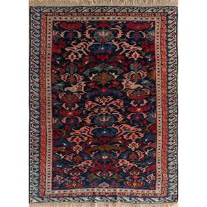 Alfombra de Lana Anudada a Mano Nuray 9x12, Modelo Satk-95, Rectangular, para Pasillo, Sala de Estar, Estilo Jaipur - Product Image 1