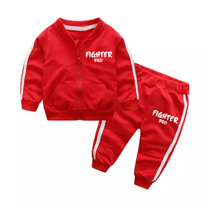 Chándal para niños de gran tamaño informal en estilo de bloque de color impreso, traje de punto bordado, chándal estampado de moda para niños - Product Image 5